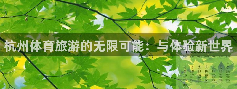 意昂4五金厂：杭州体育旅游的无限可能：与体验新世界