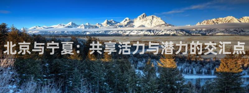 意昂体育4娱乐：北京与宁夏：共享活力与潜力的交汇点