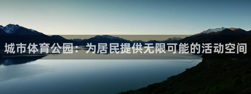 意昂平台体育：城市体育公园：为居民提供无限可能的活动