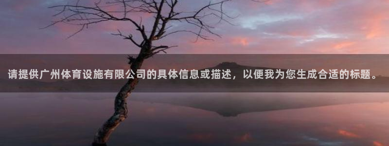 意昂体育4开户：请提供广州体育设施有限公司的具体信息